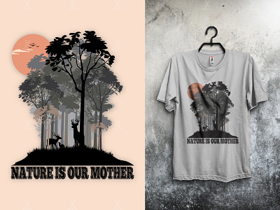 Mother Nature T-shirt Design clothing design custom custom t shirt design graphic design mom mom t shirt design mother mother nature mothers day nature t shirt t shirt design tshirt tshirt design tshirtdesign typography typography t shirt vector vector graphic