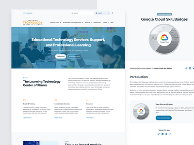 LTC of Illinois - Website redesign design figma homepage learning redesign ui user interface ux web