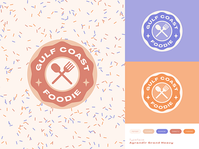 Logo for Foodie Blog branding colorful design donut figma food graphic design illustration logo vector