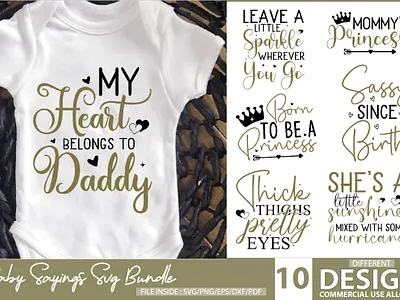Baby Sayings Svg Bundle animation branding christmas flat flowers pattern christmas patterns collection design graphic design illustration logo year pattern