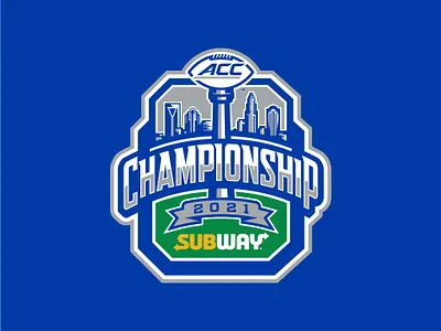 ACC Football Championship, Basketball Tournament Logos athletic basketball branding brooklyn charlotte custom design football hand drawn illustration mens sports tournament typography womens