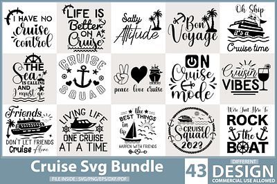 Cruise Svg Bundle animation branding christmas flat flowers pattern christmas patterns collection design graphic design illustration logo year pattern