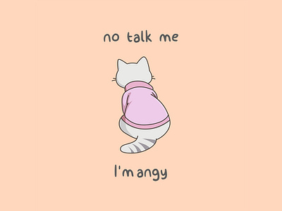 Angy Kitty 😾 adorable angry angy animals cartoons cat cats character cute design doodles funny grumpy illustration kawaii kitty mad memes mood