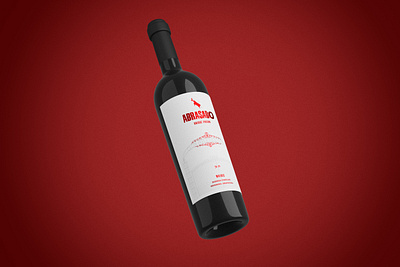 Club Atlético Unión - Wine Label Design 3d blender branding graphic design illustration label packaging wine