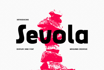 Sevola Display Sans Font branding font fonts graphic design logo nostalgic