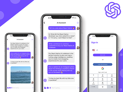 ChatGPT App Template app template chat chatgpt mobile templates