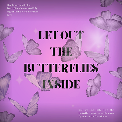 Illustration with transparent butterflies with nostalgia effect adobe illustrator branding design graphic design illustration logo typography ux vector