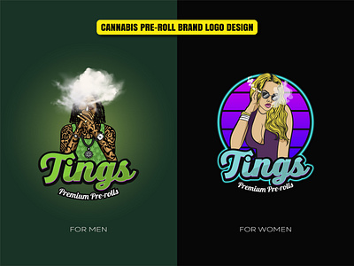 CANNABIS PRE-ROLL BRAND LOGO DESIGN-01 cbd logo design