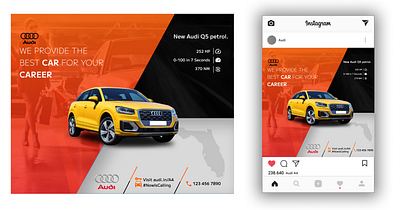 Audi AD's app design graphic design