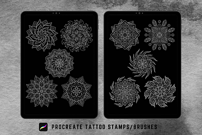 50 Procreate Mandala Tattoo Stamps Ideas mandala mandala pattern mandala stamps mandala tattoo procreate brush set