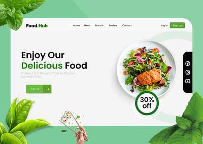 Food.Hub design figma food hub graphic design illustration motion graphics web design