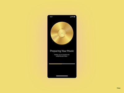 Loading Animation For Music App animation app build design designdrug loading minimal mobile motion graphics music record ui watchmegrow