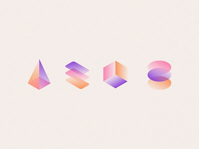 Interplay 3d abstract ai diamond geometric gradient grain hexagon icon illustration isometric layer multiply overlap overlay server shape spot tech texture