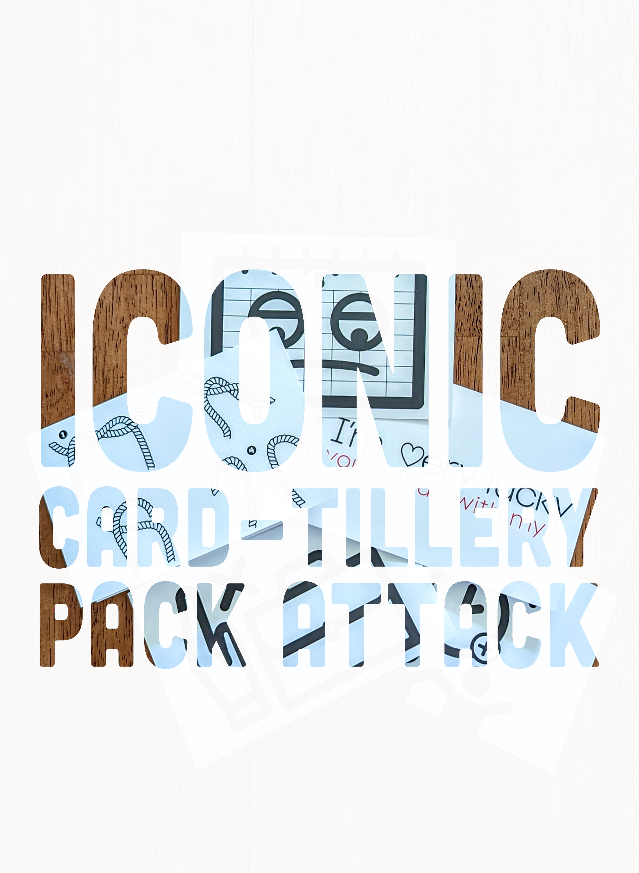 Iconic Card-tillery Pack Attack august daylightsavings divorce dst greeting cards icon illustration lovenote offbeat quit quityourjob