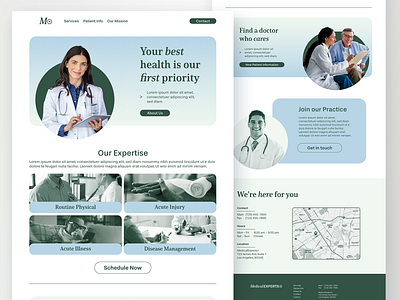 Medical Home Page Web Design branding design ui web design website