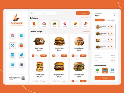 Tuangkeun - Restaurant Web App branding e commerce food app product design restaurant app ui web app
