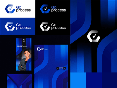 Go Process - Logo Concept brand branding check design go logo logodesign mark minimal startuo