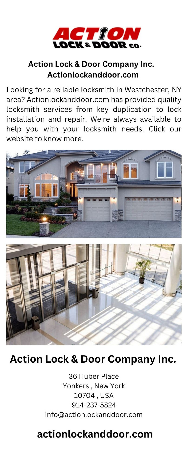 Action Lock & Door Company Inc. by Action Lock & Door Company Inc. on