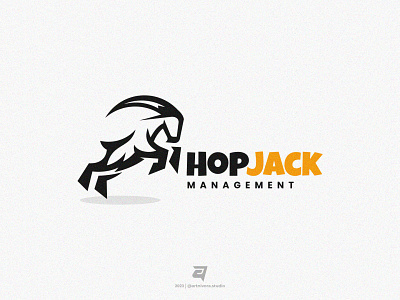 HOPJACK artnivorastudio branding creative design graphic design illustration line lineart logo logoawesome logoinspiration logomaker modern oat vector