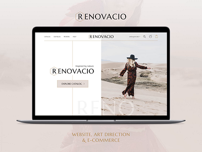 Renovacio — E-Store Design Concept art direction branding clothes design e commerce e store shop ui ux website woman store