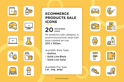 Online Shop Icons Pack e commerce icon icon pack online shop online store icon product sale shop shopping store