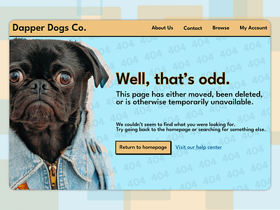 404 Page Concept dailyui design graphic design ui ux