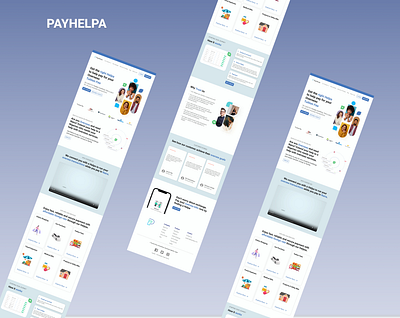 REPLICATION OF PAYHELPA'S LANDING PAGE app branding component dailyui design graphic design illustration logo typography ui ux vector website