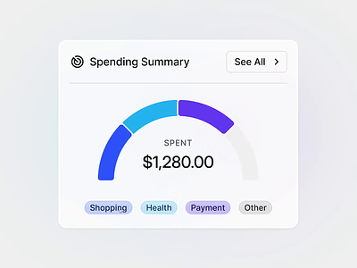 Spending Summary • AlignUI Design System animation bank banking banking app banking dashboard dashboard design prototype spending spending summary spent typography ui ux