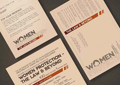 Woman Protection Campaign - Ajency brochure brochure design design graphic design invite poster poster design