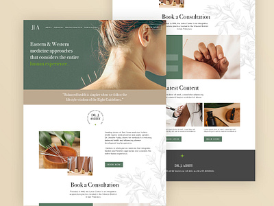 Holistic Medicine Website branding design graphic design landing page logo ui web design website