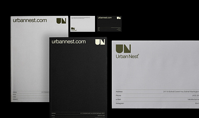 Branding & Web design - Urbannest bigtypography branding design graphic design layout logo typography ui ux