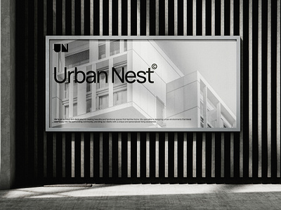 Branding & Web design - Urbannest bigtypography branding design graphic design layout logo typography ui ux