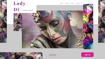 Beauty salon landing beauty beauty salon figma ui