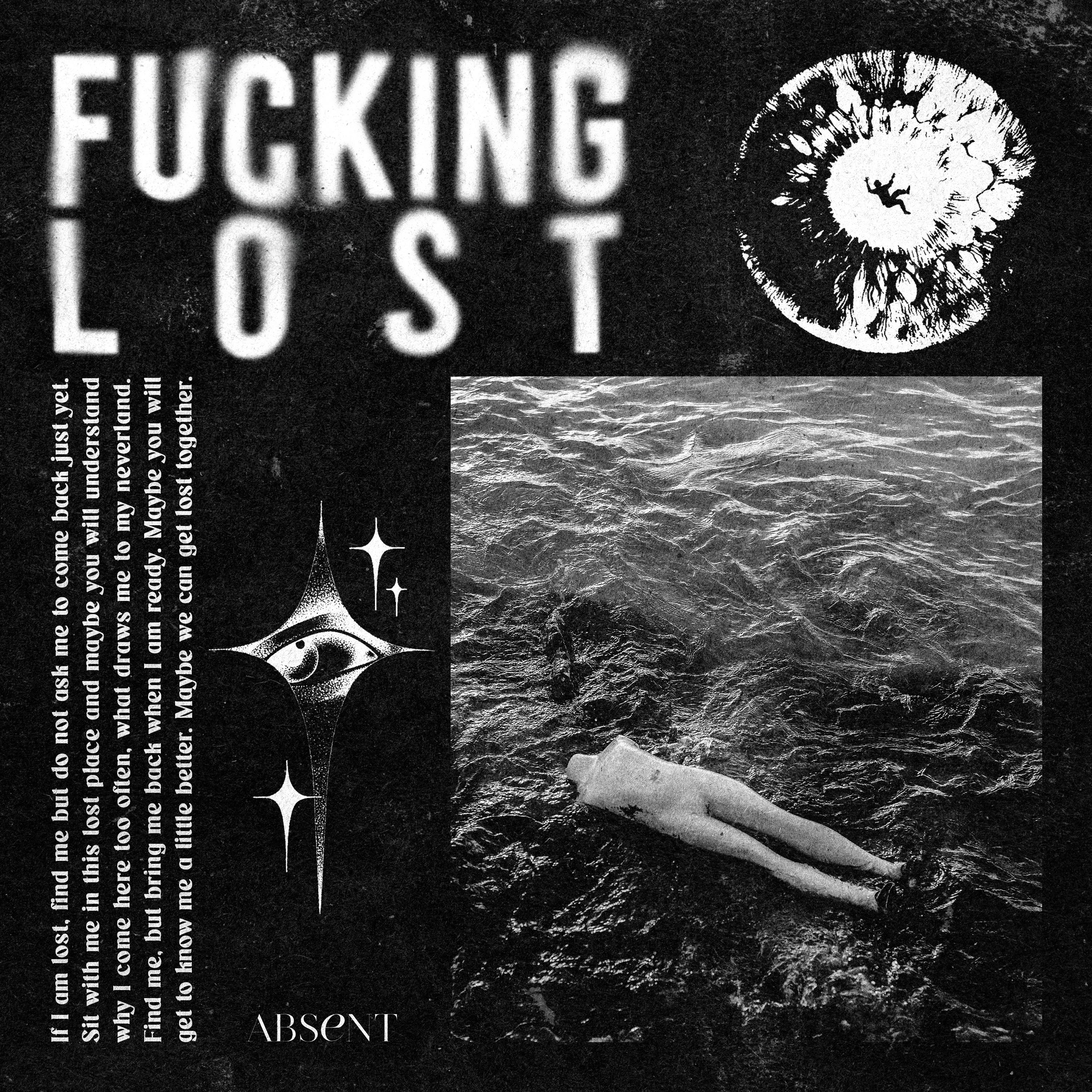 LOST album cover album design art artwork banner brutalism cover art dark design flyer grain graphic design poster surrealism