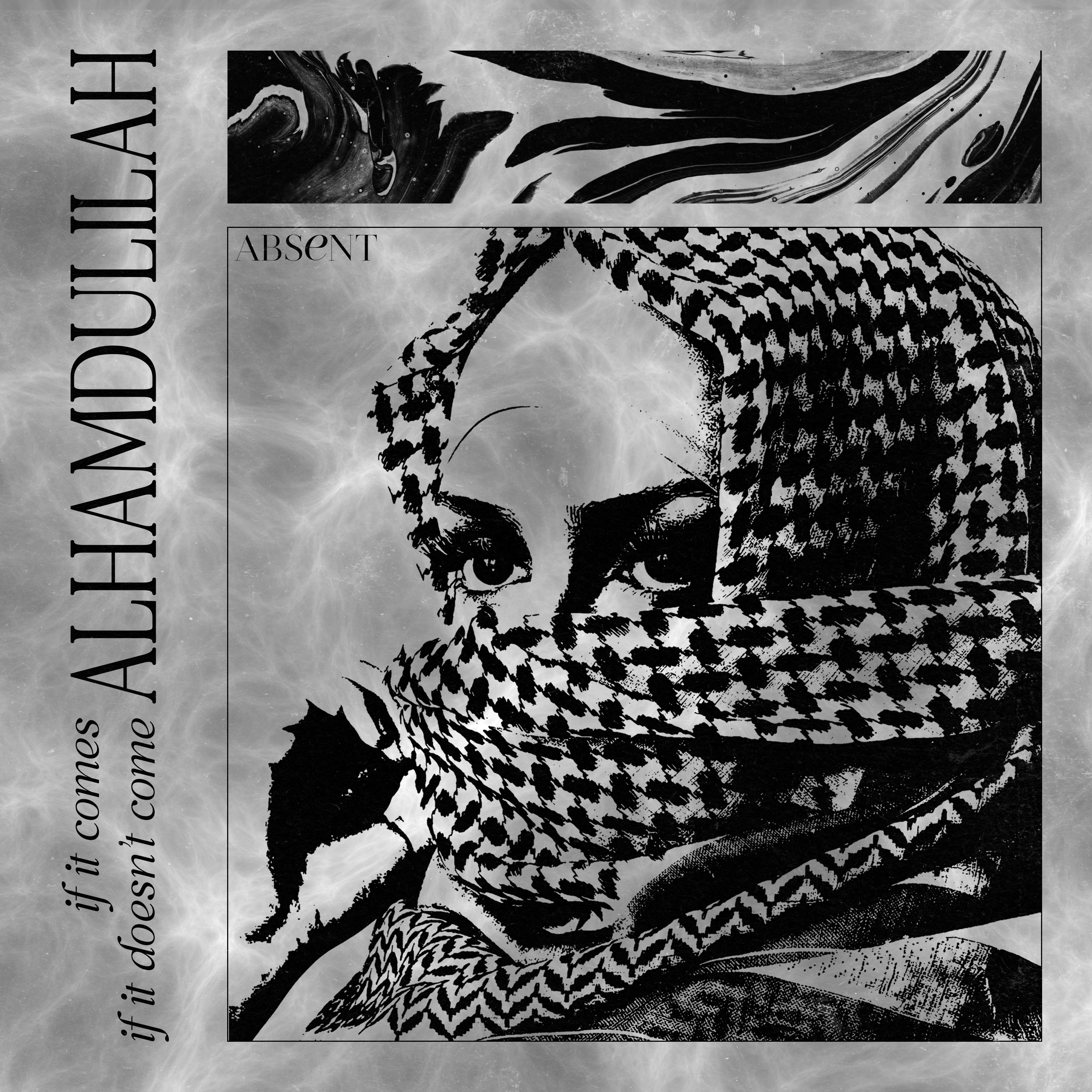 ALHAMDULILAH album cover album design art artwork banner brutalism cover cover art dark design flyer graphic design poster surrealism