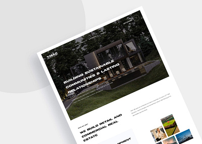 Real Estate Landing Page Design branding design graphic design illustration logo ui web design website