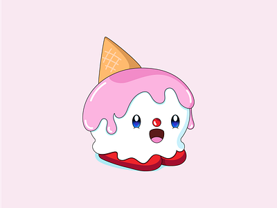 Day 069-365 Kirby the Ice Cream! 365project design icecream vector