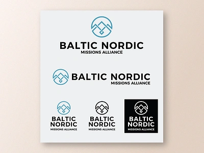 BALTIC NORDIC MISSIONS ALLIANCE LOGO COMPS branding design graphic design illustration logo print printed vector