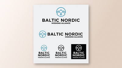 BALTIC NORDIC MISSIONS ALLIANCE LOGO COMPS branding design graphic design illustration logo print printed vector