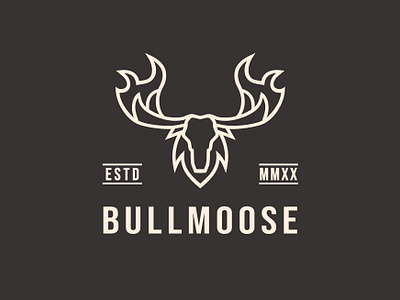 Clean and Sophisticated Bullmoose Head logo 99designs brand agency brand design brand identity branding design design gravisio illustration logo logo design ui