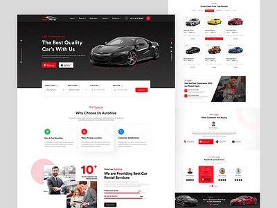 Car Rental Landing Page, b2b, vendor, Service app auto automotive b2b car dashboard design landing page landingpage online rental search service tuning ui uiux ux vehicle vendor web design