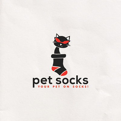Cute and Funky Logo for Petsocks - Your Pet on Socks. brand agency brand design brand identity branding design design gravisio illustration logo logo design