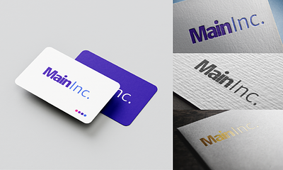 Logo Design - Main Inc. branding graphic design logo