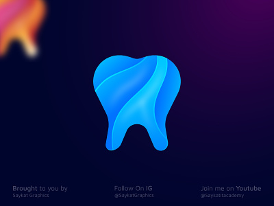 Dental Logo Mark 3d abstract logo animation awesome logo branding business logo dental clinic dental logo mark design doctor logo esportslogo graphic design illustration logo logo design logos monogram logo saykat graphics tooth logo ui