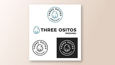 Three Ositos Preschool Logo Design Comps branding design graphic design illustration logo print printed vector