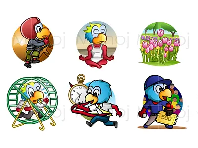 Achievements icons for game appdesign cartoon art character creative design emoji illustration logo ui vector