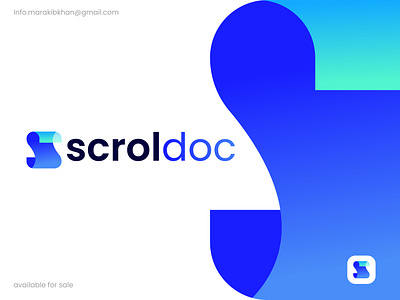 Modern S letter logo design for scroldoc, branding, minimal a b c d e f g h i j k l m n abstract logo app icon brand identity branding branding design colorful logo document logo gradient logo letter logo logo logo design logo designer logo mark logo trends o p q r s t u v w x y z s letter logo software logo symbol technology logo