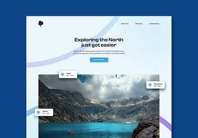 Travel Agency Website agency website branding design figma logo typography ui ux webflow website