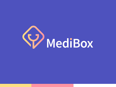 MediBox - Digital health service branding doctor health icon identity logo logo design logos mark medical minimal modern logo pharmacy typography vector