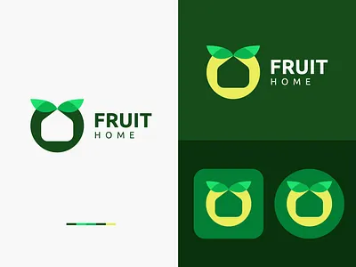 Fruit home logo brand brand identity branding design fruit home fruit home logo fruit logo fruit shop logo fruit shop logo design home logo illustration logo logo design modern logo shop logo shop logo design vegas vegas logo vegetable logo vegetable logo design